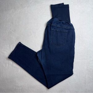 Indigo Blue Secret Fit Belly Maternity Jeans Dark Wash Comfort Women’s Size XL
